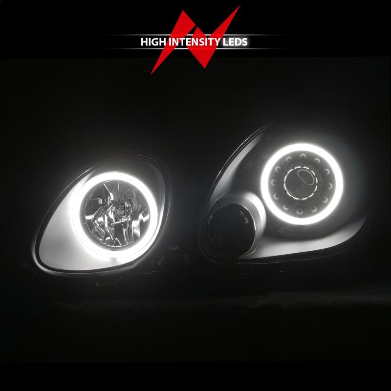 ANZO 1998-2005 Lexus Gs300 Projector Headlights w/ Halo Black-tuningsupply.com