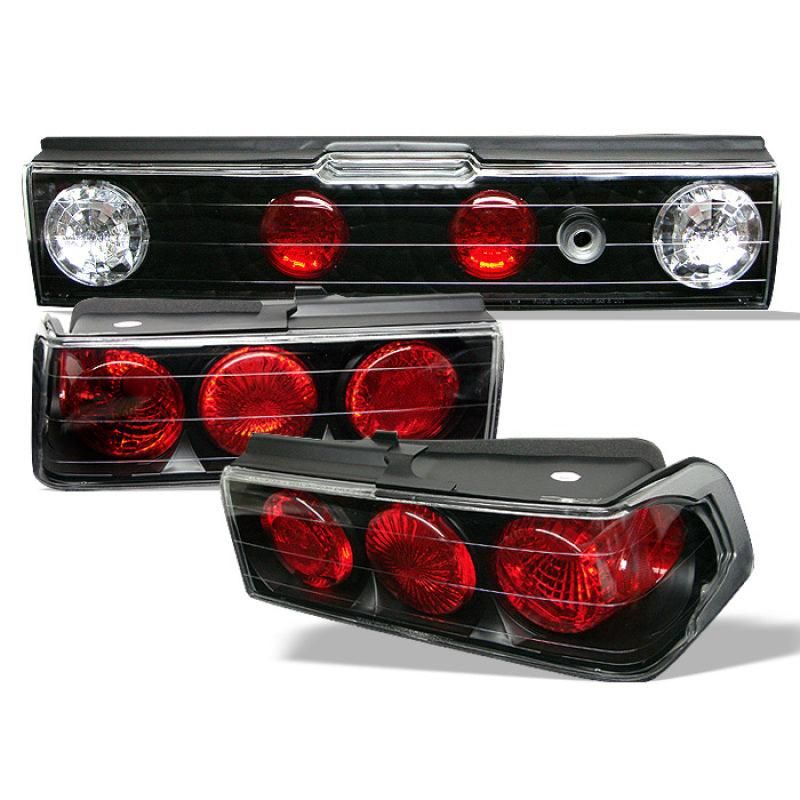 Spyder Honda CRX 88-91 Euro Style Tail Lights Black ALT-YD-HCRX88-BK - SMINKpower Performance Parts SPY5005120 SPYDER