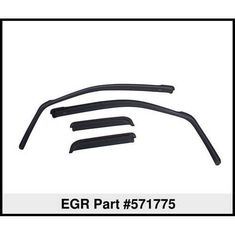 EGR 14+ Chev Silverado/GMC Sierra Crw Cab In-Channel Window Visors - Set of 4 - Matte (571775)-tuningsupply.com