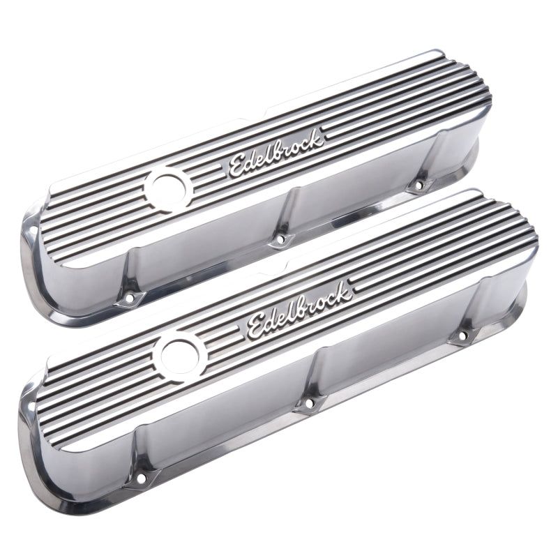 Edelbrock Valve Cover Elite II Series Ford 289-302-351W CI V8 Tall Polished-tuningsupply.com