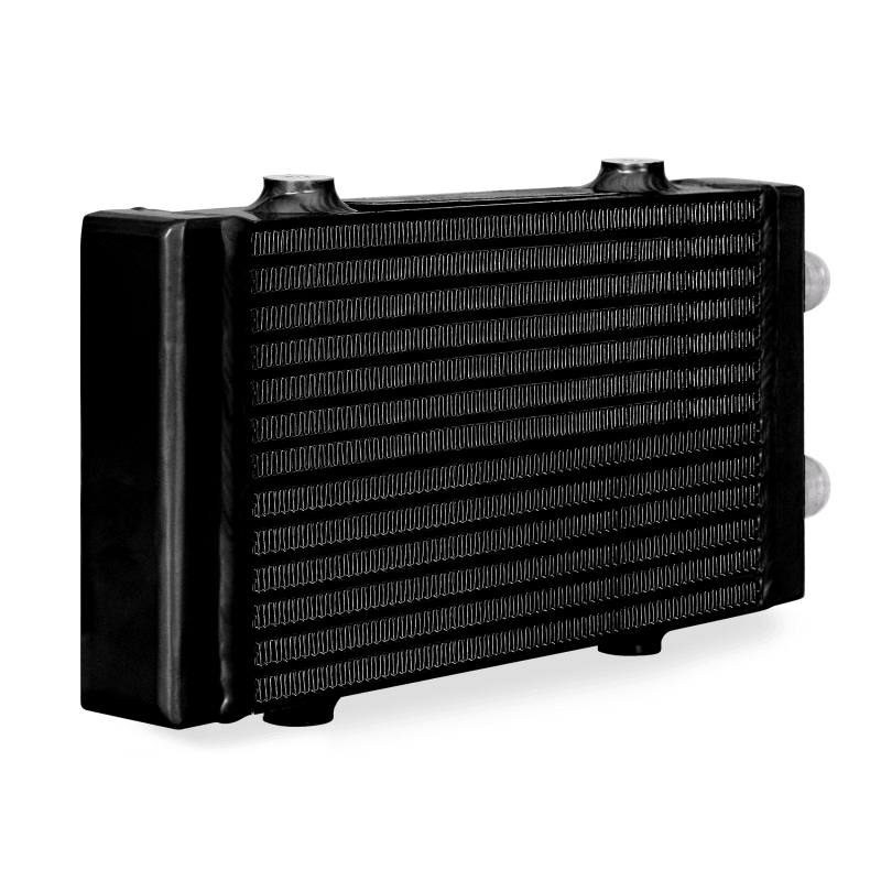 Mishimoto Universal Small Bar and Plate Dual Pass Black Oil Cooler-tuningsupply.com