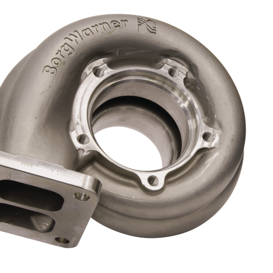 BorgWarner Turbine Housing S400SX SX .90 A/R-T4 VTF (87mm)-tuningsupply.com