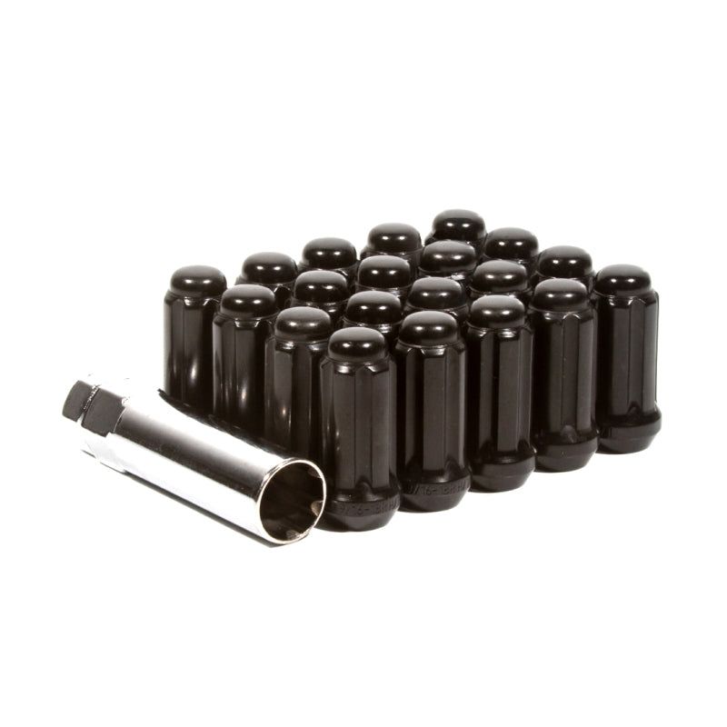 Method Lug Nut Kit - Extended Thread Spline - 14x1.5 - 5 Lug Kit - Black-tuningsupply.com