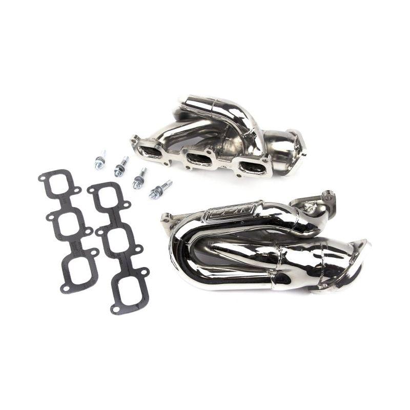 BBK 11-15 Ford Mustang 3.7L Shorty Tuned Length Headers - 1-5/8 Silver Ceramic (CARB EO 11-14 Only)-tuningsupply.com