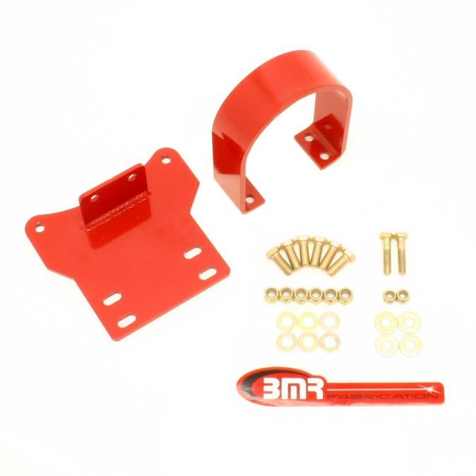 BMR 14-17 Chevy SS Auto Transmission Front Driveshaft Safety Loop - Red-tuningsupply.com