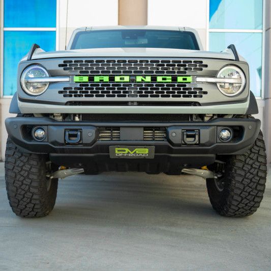 DV8 Offroad 2021 Ford Bronco Capable Bumper Slanted Front License Plate Mount-tuningsupply.com