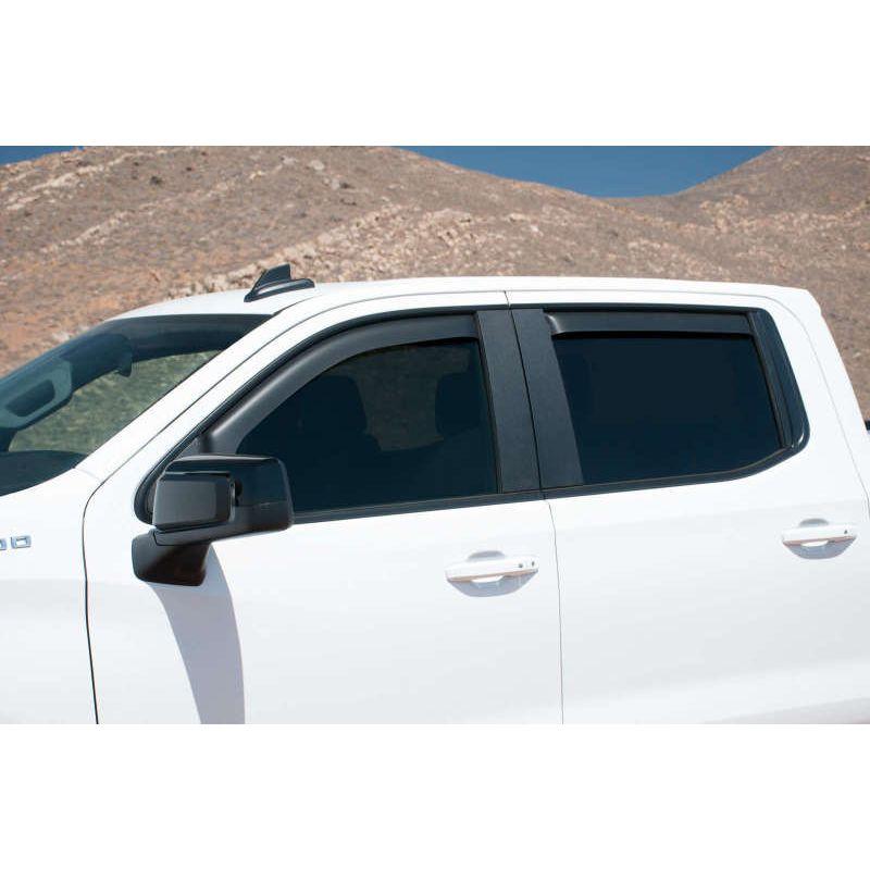 EGR 2019 Chevy 1500 Crew Cab In-Channel Window Visors - Matte-tuningsupply.com