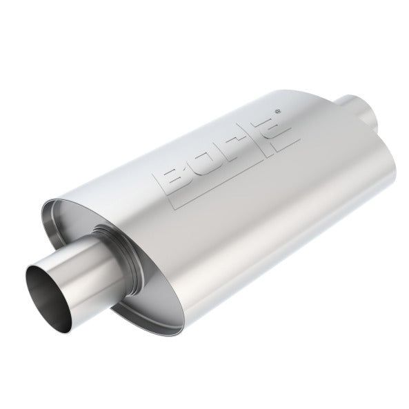 Borla XR-1 Racing Sportsman 2 1/2 inch Outlet / 2 1/2 inch Inlet 12in Case Oval Muffler-tuningsupply.com