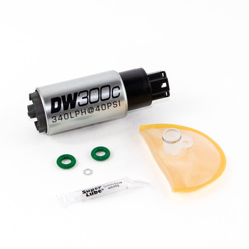 DeatschWerks 340lph DW300C Compact Fuel Pump w/ 06-11 Civic Set Up Kit (w/o Mounting Clips)-tuningsupply.com