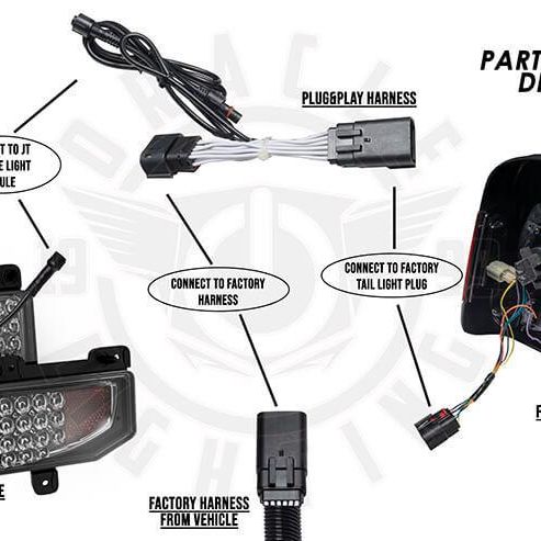 Oracle Jeep Gladiator JT Rear Bumper LED Reverse Lights w/ Plug & Play Harness - 6000K SEE WARRANTY-tuningsupply.com