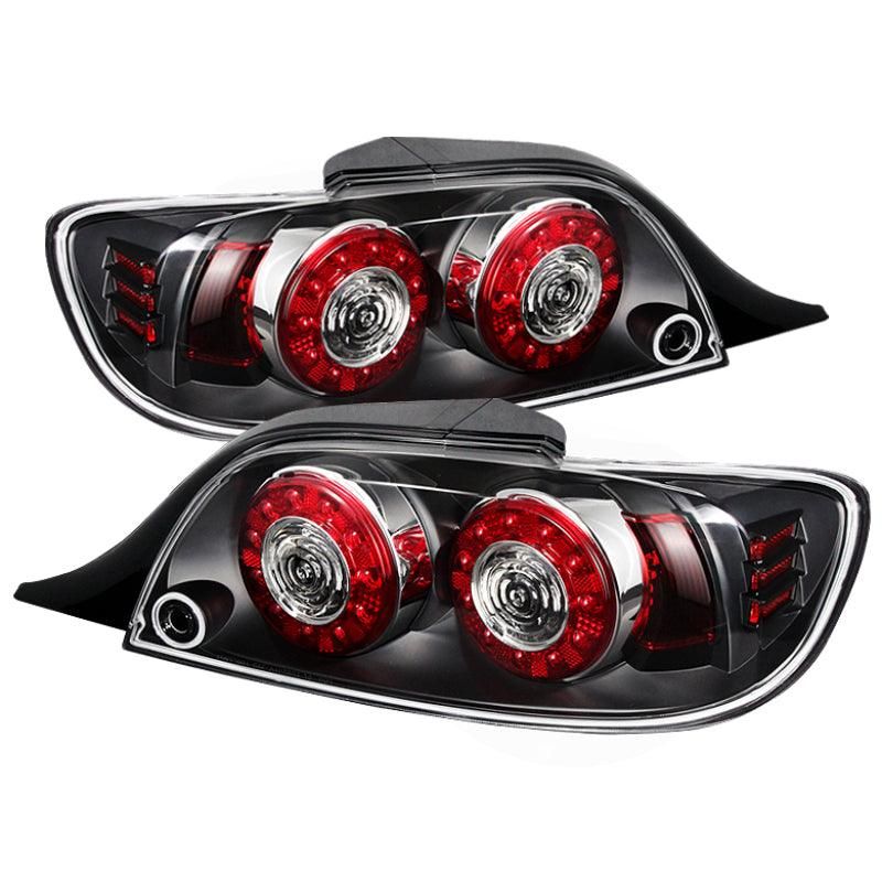 Xtune Mazda Rx-8 04-08 LED Tail Lights Black ALT-ON-MRX804-LED-BK - SMINKpower Performance Parts SPY5081209 SPYDER