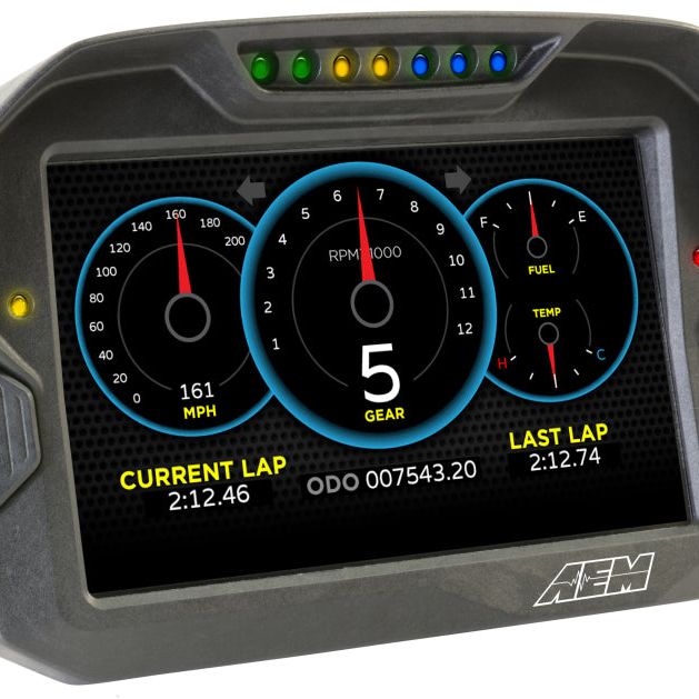 AEM CD-7 Non Logging Race Dash Carbon Fiber Digital Display (CAN Input Only)-tuningsupply.com