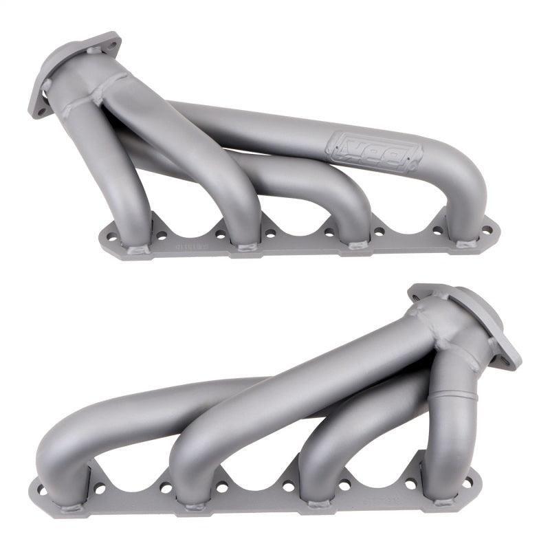 BBK 79-93 Mustang 351 Swap Shorty Unequal Length Exhaust Headers - 1-5/8 Titanium Ceramic-tuningsupply.com