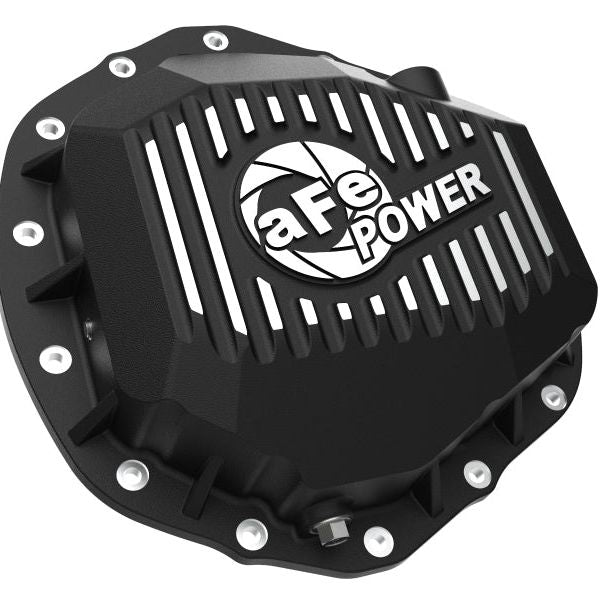 aFe Street Series Rear Differential Cover Black w/ Machined Fins 19-20 Ram 2500/3500-tuningsupply.com