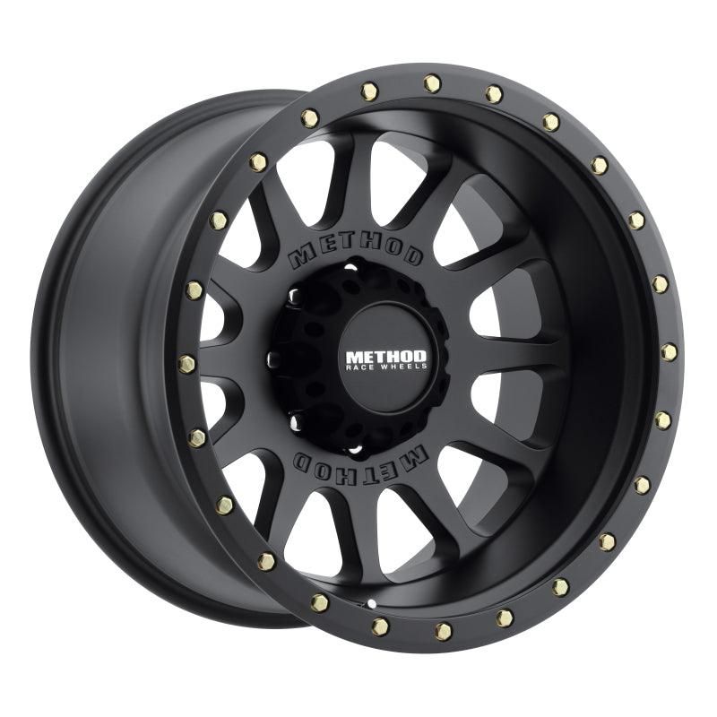 Method MR605 NV 20x10 -24mm Offset 8x180 124.1mm CB Matte Black Wheel-tuningsupply.com