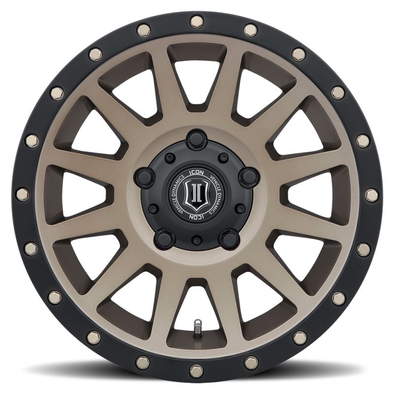 ICON Compression 17x8.5 5x150 25mm Offset 5.75in BS 110.1mm Bore Bronze Wheel-tuningsupply.com