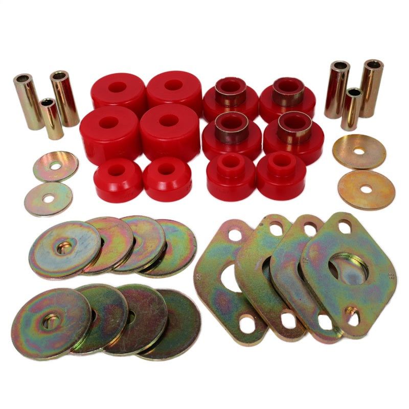 Energy Suspension Body Mount Set-Reg Access & Dbl Cab - Red-tuningsupply.com