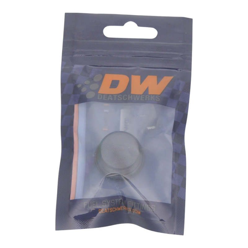 DeatschWerks 8AN ORB Male Plug Low Profile Internal Allen/Hex (Incl O-Ring) Anodized Matte Black-tuningsupply.com