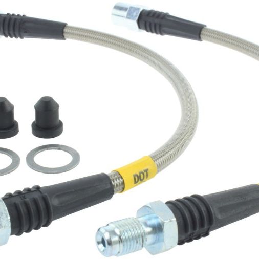 StopTech 03-09 Mercedes E55/E63 / 03-10 E320/E350 Coupe / 03-09 E500/E550 Rear SS Brake Line Kit-Brake Line Kits-Stoptech-STO950.35502-SMINKpower Performance Parts