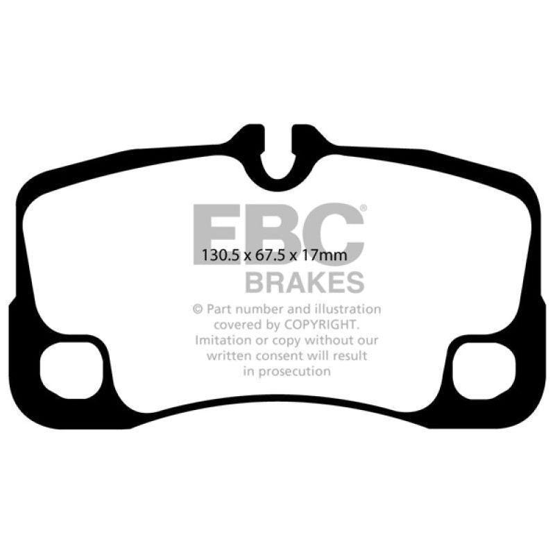 EBC 09-12 Porsche 911 (997) (Cast Iron Rotor only) 3.6 Carrera 2 Redstuff Rear Brake Pads-tuningsupply.com