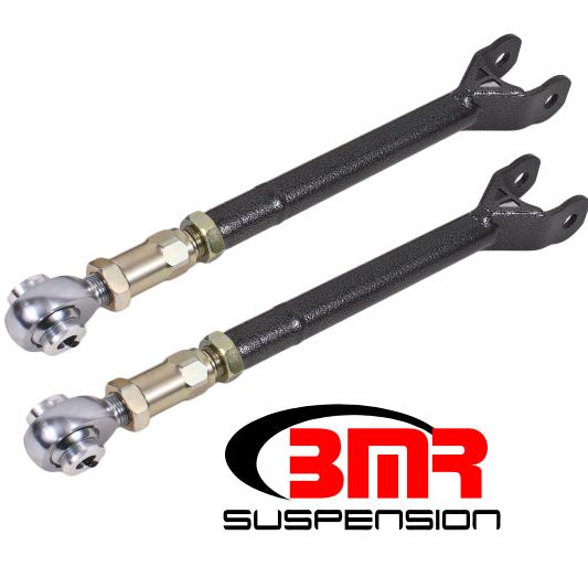 BMR 08-17 Challenger Lower Trailing Arms w/ On-Car Adj. Rod Ends - Black Hammertone-tuningsupply.com