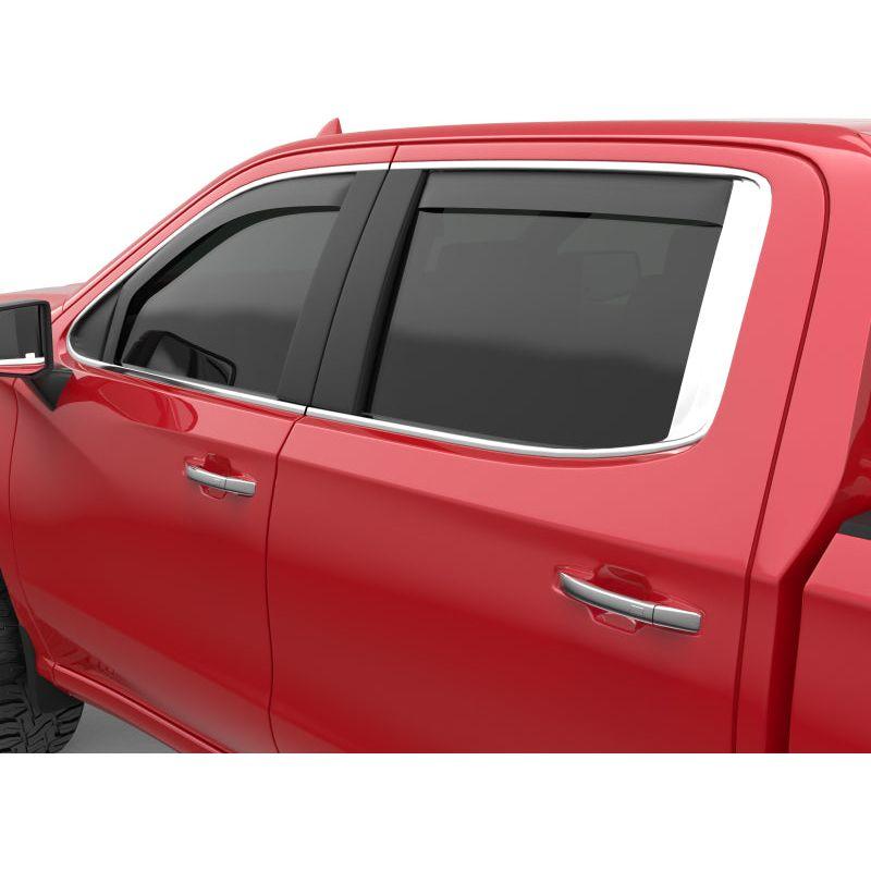 EGR 2019 Chevy 1500 Crew Cab In-Channel Window Visors - Matte-tuningsupply.com