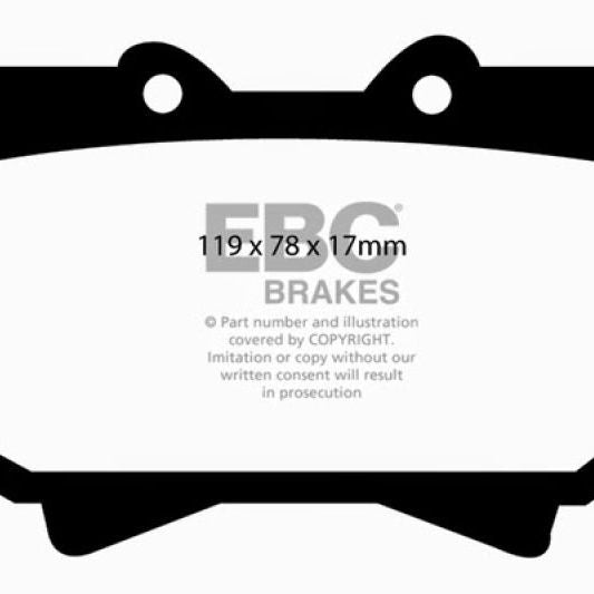 EBC 98-07 Lexus LX470 4.7 Greenstuff Front Brake Pads-tuningsupply.com