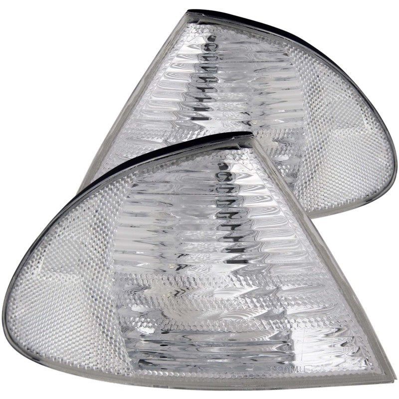 ANZO Corner Lights 1999-2001 BMW 3 Series E46 Euro Corner Lights Chrome-tuningsupply.com