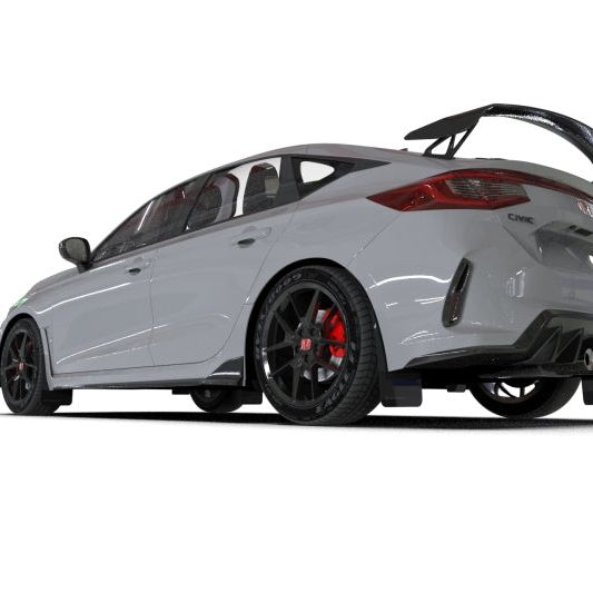 Rally Armor 2023+ Honda Civic Type R Black Mud Flap Grey Logo - SMINKpower Performance Parts RALMF97-UR-BLK-GRY Rally Armor