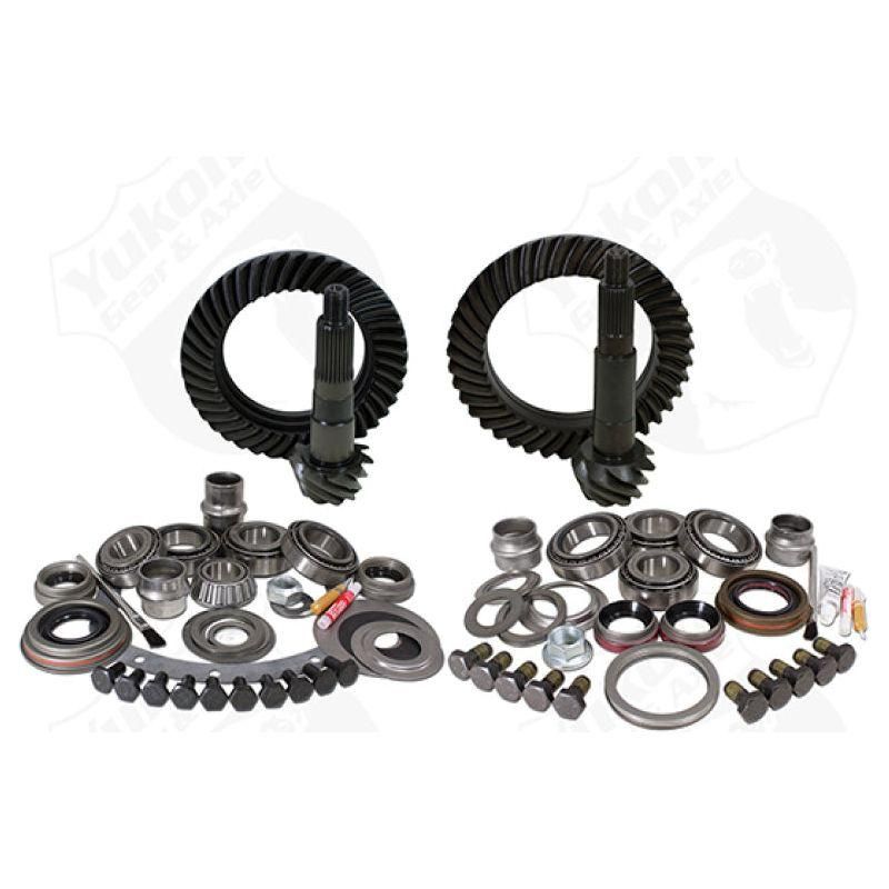 Yukon Gear & Install Kit Package Jeep XJ w/Dana 30 Front & Chrysler 8.25in Rear - 4.56in Ratio - SMINKpower Performance Parts YUKYGK003 Yukon Gear & Axle