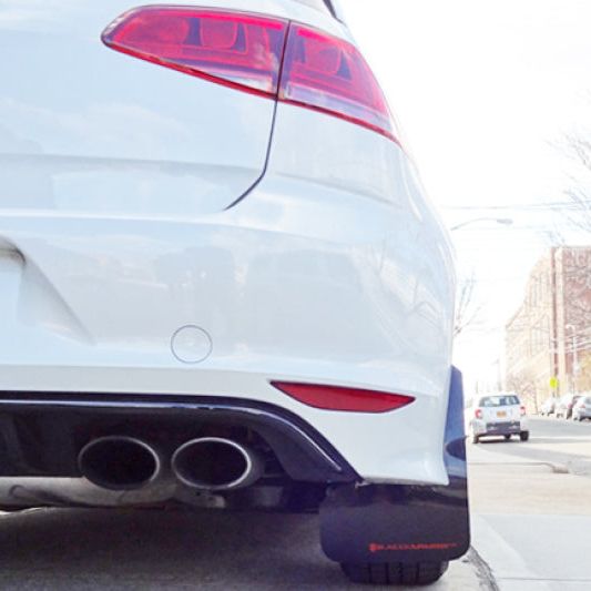 Rally Armor 15-17.5 VW Golf R Black UR Mud Flap w/ Grey Logo-Mud Flaps-Rally Armor-RALMF40-UR-BLK/GRY-SMINKpower Performance Parts