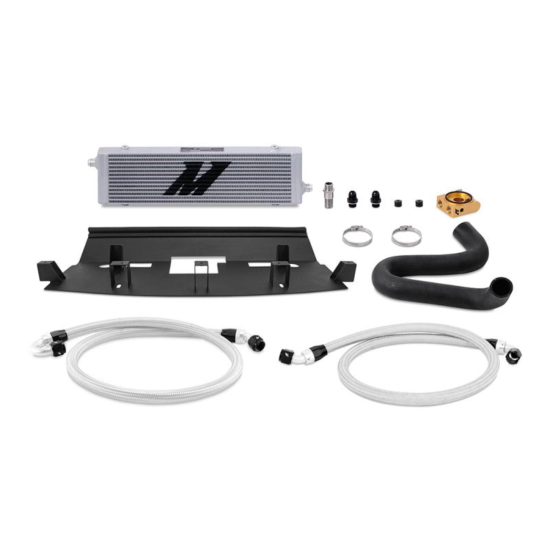 Mishimoto 2018+ Ford Mustang GT Thermostatic Oil Cooler Kit - Silver-tuningsupply.com