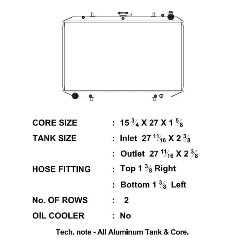 CSF 90-97 Nissan 300ZX Radiator-tuningsupply.com