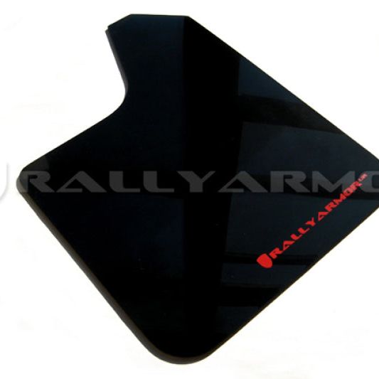 Rally Armor Universal Fit (No Hardware) Black UR Mud Flap w/ Grey Logo-Mud Flaps-Rally Armor-RALMF12-UR-BLK/GRY-SMINKpower Performance Parts