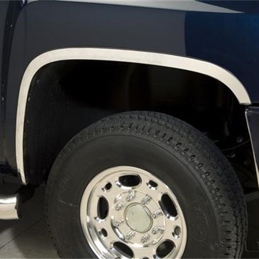 Putco 07-14 Chevrolet Silverado 2500HD - Full (Does not Fit Dually) Stainless Steel Fender Trim-tuningsupply.com