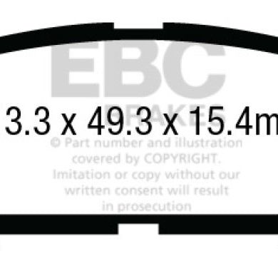 

EBC DP63025 - EBCDP63025 - EBC 14+ Acura MDX 3.5 Greenstuff Rear Brake Pads - Shipped in Europe - Tuningsupply.com

