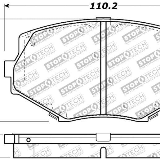 StopTech Performance 94-97/99-05 Miata w/Normal Suspension Front Brake Pads D635-Brake Pads - Performance-Stoptech-STO309.06350-SMINKpower Performance Parts