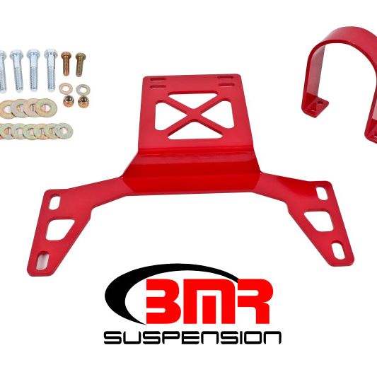 BMR 07-14 Shelby GT500 Front Driveshaft Safety Loop - Red-tuningsupply.com