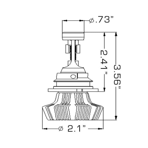 Oracle 9007 4000 Lumen LED Headlight Bulbs (Pair) - 6000K SEE WARRANTY-tuningsupply.com