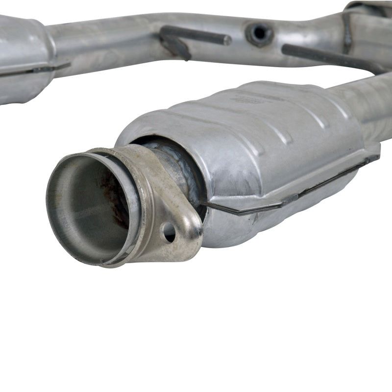 BBK 96-04 Mustang 4.6 GT / Cobra Short Mid H Pipe w Catalytic Converters 2-1/2 For Long Tube Headers-tuningsupply.com