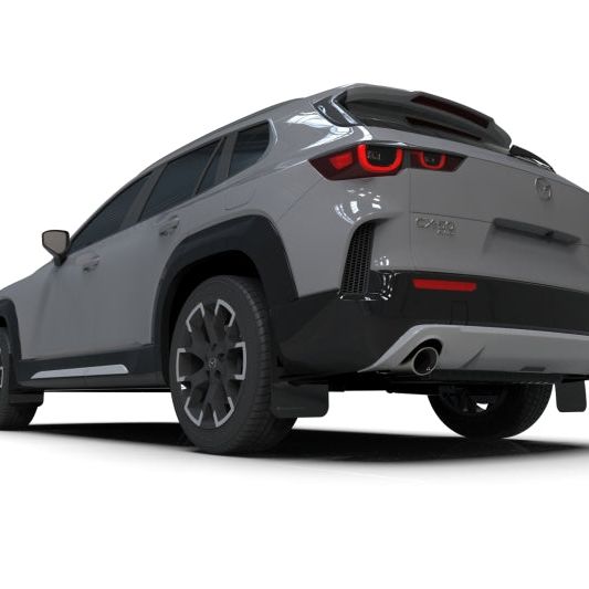 Rally Armor - 2024 Mazda CX-50 Black UR Mud Flap W/Red Logo (Will Not Fit CX-5)-Mud Flaps-Rally Armor-RALMF107-UR-BLK-RD-SMINKpower Performance Parts