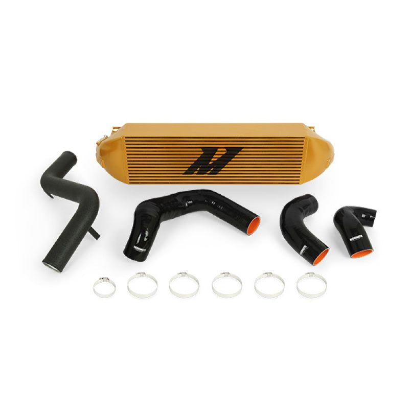 Mishimoto 2013+ Ford Focus ST Gold Intercooler w/ Black Pipes-Intercooler Kits-Mishimoto-MISMMINT-FOST-13KBGD-SMINKpower Performance Parts