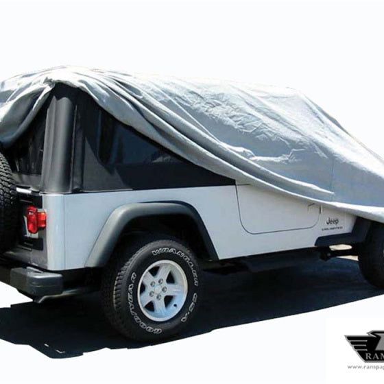 Rampage 2004-2006 Jeep Wrangler(TJ) LJ Unlimited Car Cover - Grey-Car Covers-Rampage-RAM1202-SMINKpower Performance Parts