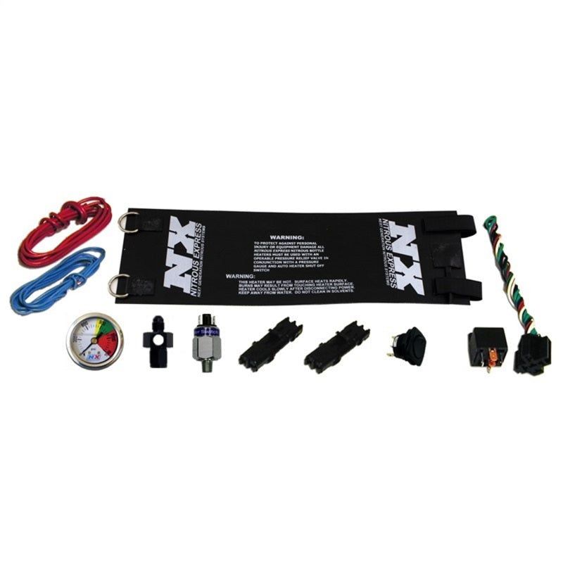 Nitrous Express Heavy Duty Fully Automatic Bottle Heater (4AN) w/Gauge 14Amps-tuningsupply.com