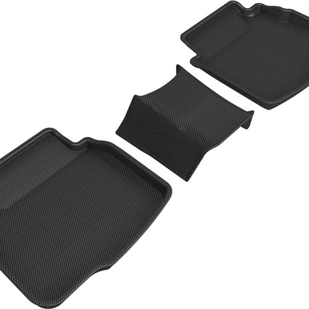 3D Maxpider Custom Fit Kagu Floor Mat For 20-22 Subaru Legacy / Outback - 2nd Row (Black)-tuningsupply.com