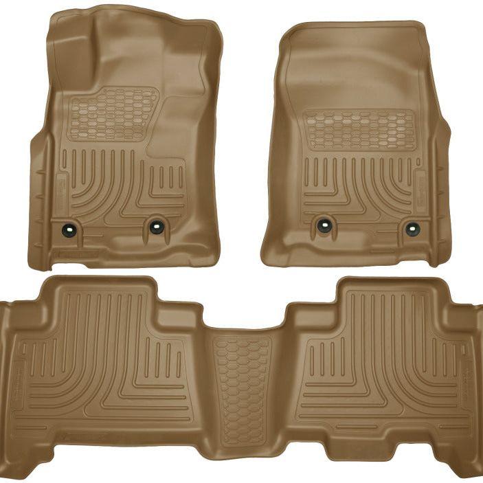 Husky Liners 2013 Toyota 4Runner WeatherBeater Tan Front & 2nd Seat Floor Liners-tuningsupply.com