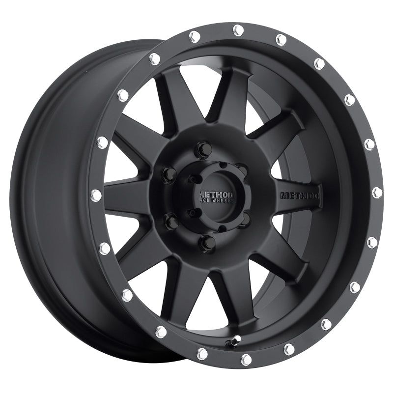 Method MR301 The Standard 17x8.5 0mm Offset 6x5.5 108mm CB Matte Black Wheel-tuningsupply.com