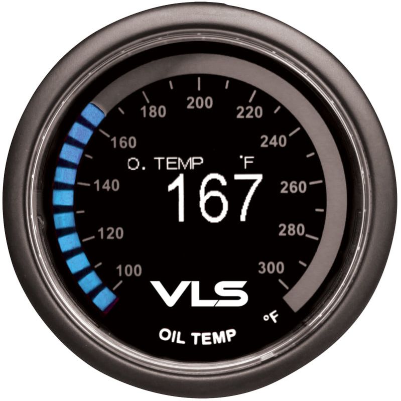 Revel VLS 52mm 100-300 Deg F Digital OLED Oil Temperature Gauge-Gauges-Revel-RVL1TR1AA003R-SMINKpower Performance Parts